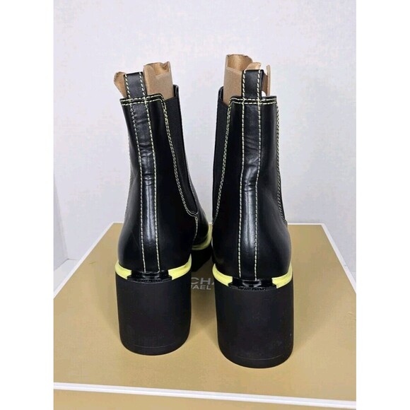 Michael Kors Keisha Bootie Limelght MLT Sz 9.5 NIB Leather/ Contrast Stitching - Picture 3 of 10
